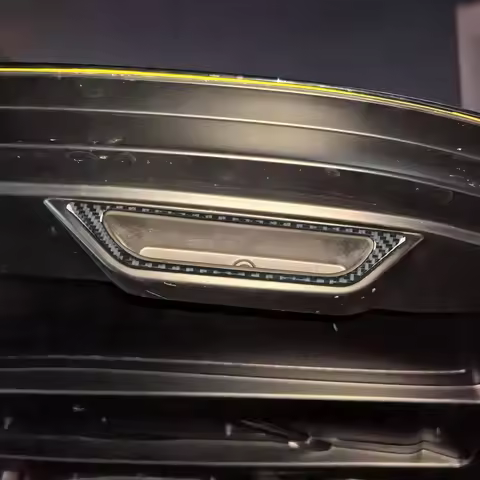 For Chevrolet Corvette C8 Z51 Z06 Car Accessories Real Carbon Fiber Rear Trunk Handle Switch Panel T