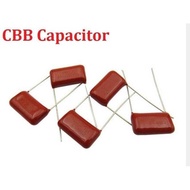 10pcs/lot CBB 63V 104J 5MM 0.1UF Metallized Film Capacitor 104J63V capacitance 63V104J 104