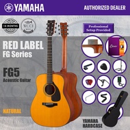 Yamaha Red Label FG5 Full Solid Dreadnought Acoustic Guitar with Hardcase - Natural