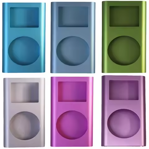 For iPod Mini Blank Metal Housing Shell with Lens Window Replacement Case Cover for ipod 1st & 2nd G