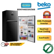 4 STAR Beko Fridge Refrigerator Inverter 440L Fridge 2 Door Peti Ais 2 Pintu Peti Sejuk 2 Pintu Murah 冰箱 RDNT440E50VZWB