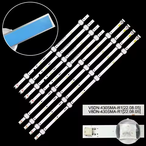 1/5/10 Kit LED Backlight bar strip For 43 FHD-L R V5DN V8DN-430SMA-R0 430SMB UE43N5300AU UN43J5290 U