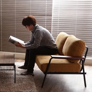 Sofa Double American loft Retro Style Small Apartment Japanese Style Red Iron Net Art Sofa Industria