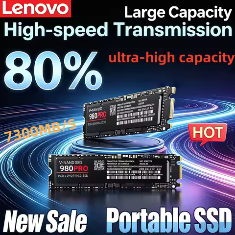 Lenovo 980Pro 990Pro ultra-high capacity Internal SSD M.2 NVMe PCIe 2280 Solid State Disk 7200MB/s F