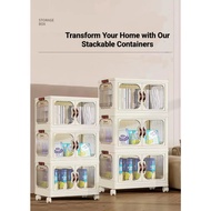 Foldable Storage Cabinet Box KESSLER Transparent Quilt Big Storage Box
