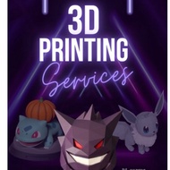 3D PRINTING SERVICE RM1/gram using ABS for Animation Figure and Custom Compartments