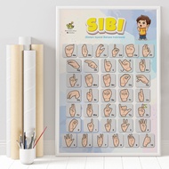 Poster Edukasi Bahasa Isyarat Sistem SIBI dan BISINDO untuk Tuna Rungu