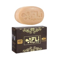 สบู่ Fli Bright Soap   120 g.  FLI Bright Soap สบู่สมุนไพรไทย  ติ่งเนื้อ ฝ้า กระ สิว ผดผื่น คัน   สบ