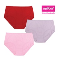 MOLIFORM Spandex Cotton Midi Panties(Pack Of 3):8274/XL