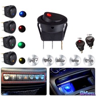 CAR LED ROCKET SWITCH 3 Pin On-Off Dot Round button Spotlight Wiring Switch Light Suis Lampu Kereta