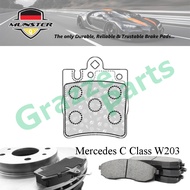 Münster Disc Brake Pad Rear for Mercedes Benz C Class W203 C200 1.8 2002-2007 M271.940 - 1