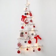 Christmas Wooden Tree Rack Decoration Pendant Scene Supplies Layout DIY Wall | Hiasan Rumah