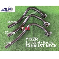 Exhaust Neck Yamaha Y15ZR Exciter STANDARD 28mm / RACING 32mm 34mm Y15 YSUKU Front Pipe Manifold With Bracket BLACK