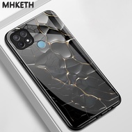 Case For OPPO A15 A15s A35 4G Protective Cover Made Of Glass Material Cute Cat Pattern Mobile Phone