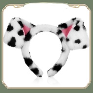 Dalmatian Headband Fuzzy Headband Animal Hairband Face Wash Headband Puppy Headband Animal Cosplay H