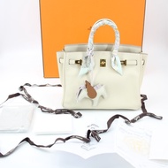 Hermes Birkin 25 Craie Swift Stamp T