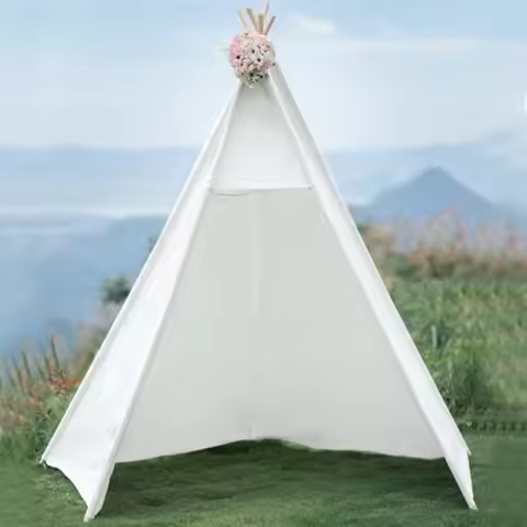 86" H Larger Teepee Play Huge Foldable Indoor With Star Light Large Tall Outdoor Canvas for Adults 5