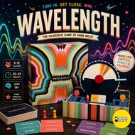 Wavelength Boardgame Board Card Game Family Friend Party Activity Thinking Guessing 心灵共感 桌游游戏