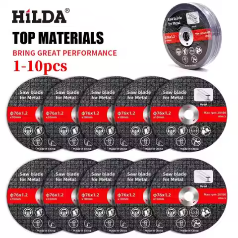 10PCS 76mm Metal Cutting Disc Blade Grinding Sanding Cut Off Circle Wheels Saw Blades Disc Electric 