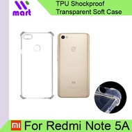 TPU Shockproof Transparent Soft Case For Xiaomi Redmi Note 5A