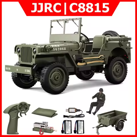 JJRC C8815 RC Car 1/10 WILLYS 1941 4WD RTR RC Crawler 2.4G Remote Control Car Off-road Climbing Mili