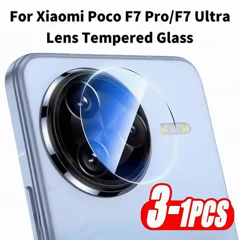 1-3PCS Camera Tempered Glass For Xiaomi Poco F7 Pro F7 Ultra HD Clear Lens Screen Protector For Poco