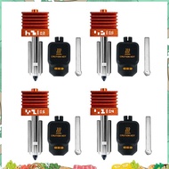 For  Lab H2C P2S H2D for  Lab P2S Compatible 4PCS Hotend Kit 0.2/0.4/0.6/0.8mm Hardened Steel Nozzle