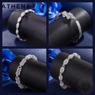 ATHENA JEWELRY Gelang Tangan Men Lelaki Bracelet 925 Bangle Original Silver Rantai Fashion M129