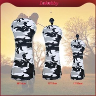 [Lohobby] Golf Club Head Covers 1 3 5 UT Leather 1 Covers 5 Headcovers Fits Waterproof Fairway Wood 