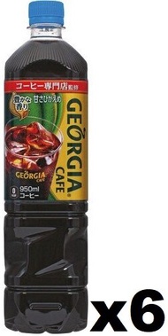 F15820_6 可口可樂 GEORGIA 專門店監修微糖黑咖啡 950ml x (6樽裝)