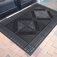 Three-in-one hotel entrance welcome non-slip floor mat, hollowed-out entrance door mat, commercial o