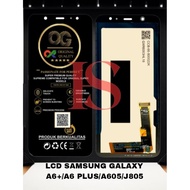 LCD SANSUNG A6 PLUS FULLSET TOUCH SCREEN LCD SAMSUNG GALAXY A6+/A6 PLUS/A605/J805 LCD ORIGINAL
