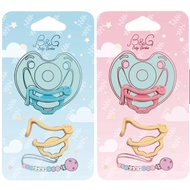 B & G Baby Garden Vanilla Pacifier Buckle Clip 2 In A Set