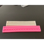 D Lace Beads Peals Silicone Fondant Mould Cake