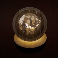 光影紙雕夜燈-原神鍾離精緻款