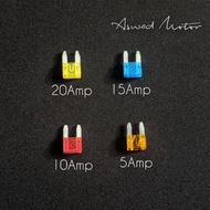 Plug-in Fuse Small Fuse 5Amp 10Amp 15Amp 20Amp Mokini Plug-in Fuse Mini Fuse 5Amp - 20Amp 20amp Fuse