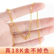 Gold Gold Clavicle Chain Flash Female Authentic 750 Moissanite 18 Rose Gold Gold Necklace Platinum P