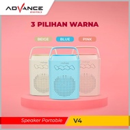 Advance Speaker Bluetooth Karaoke Portable Mic Bluetooth Karaoke V4 Garansi 1 Tahun