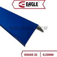 EAGLE G32 (0.23MM) Industri Zinc Capping Rabung Zink Roofing Ridge Fina Blue