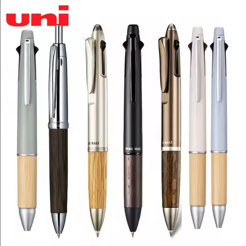 1pcs Uni Multi-function Ballpoint Mechanical Pen MSXE5-2005 5 in 1 JETSTREAM Pure Malt Frosted Oak H