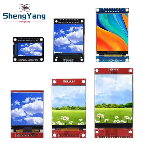 TFT Display 0.96/1.3/1.44/1.77/1.8/2.0/2.4/2.8 inch IPS 7P SPI HD 65K Full Color LCD Module ST7735 D