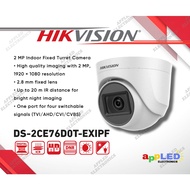 Hikvision DS-2CE76D0T-EXIPF 2MP 1080P Dome Analog Infrared CCTV Camera