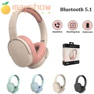 MAYSHOW Noise Reduction Headset, Over Ear Stereo Wireless Bluetooth Headphone,  with Microphone HIFI Headset with 3.5mm Cable Game Headset