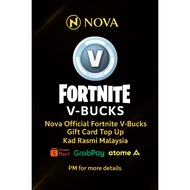 Nova Official Fortnite V-Bucks Gift Card Top Up | Kad Rasmi Malaysia | ShopeePayLater GrabPayLater A