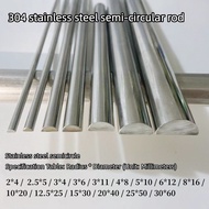 304 Stainless Steel Half Round Rod Solid Half Round Rod Half Round Steel Bar Half Round Straight Bar