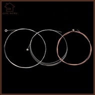 YELGIRL Classical Acoustic Guitar Strings, Bronze Color 3 Styles Folk Guitar Strings,  Stainless Ste