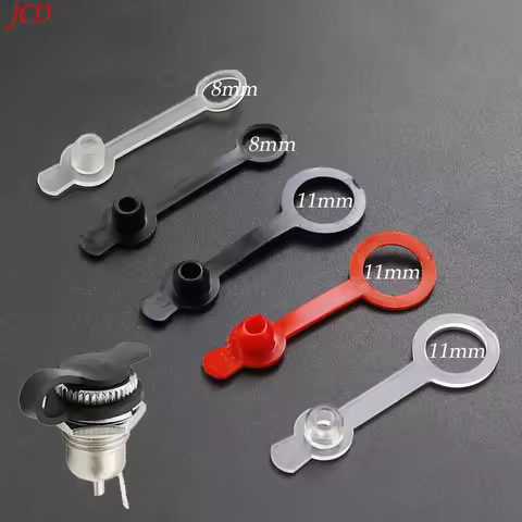 5Pcs DC Power Waterproof Cap 5.5*2.1mm 5.5*2.5mm Jack Female Socket Connector Diameter DC022 DC022B 