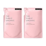 The Public Organic Body Soap Refill Set of 2, Super Positive, 13.5 fl oz (400 ml) x 2, Amino Acid, Aroma, Essential Oil, Additive-Free, Made in Japan