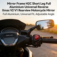 Aluminium Frame Motorcycle Rearview Mirror Universal for Xmax V1 V2 H2C Side Mirror H2C Side Mirror