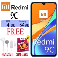 XIAOMI REDMI 9C RAM 4/64 GB Garansi SEIN - HITAM